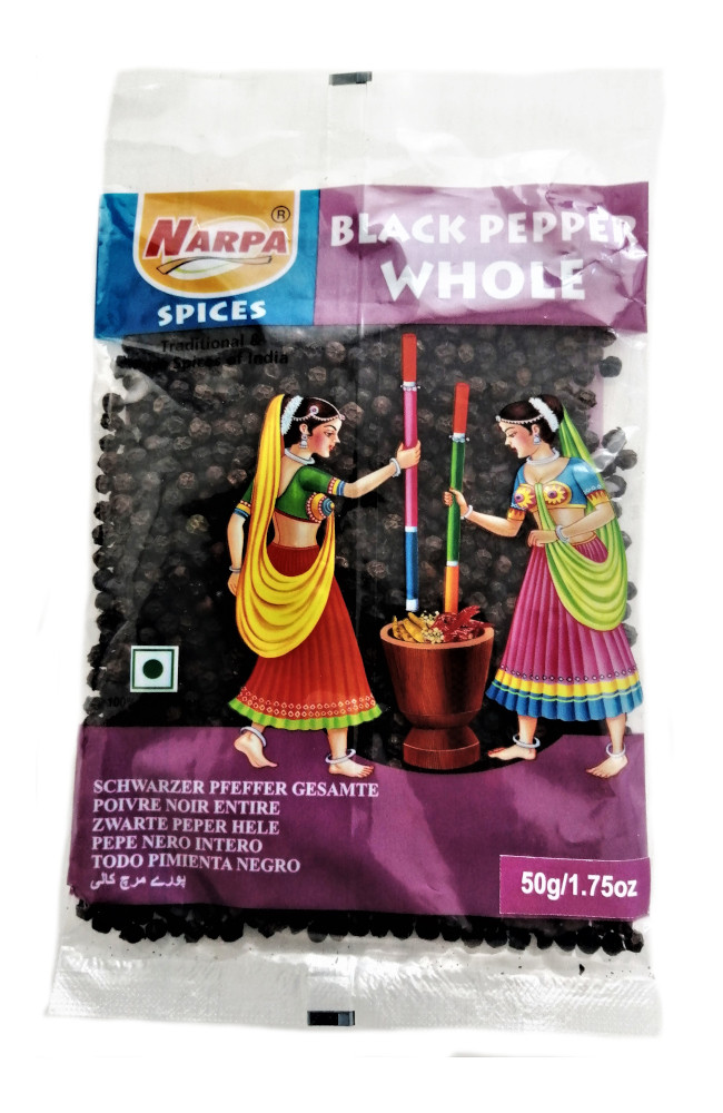Черный Перец целый горошек (Narpa Black Papper), 50г – стимулятор пищеварения