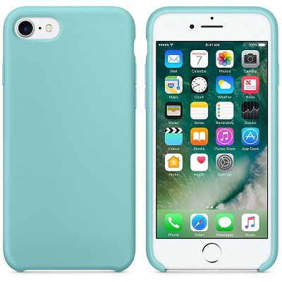 Силиконовый чехол Sea Blue для Apple iPhone 7 - фото 1 - id-p123141188