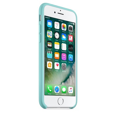 Силиконовый чехол Sea Blue для Apple iPhone 7 - фото 4 - id-p123141188