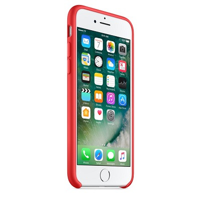Силиконовый чехол Red для Apple iPhone 7 - фото 2 - id-p123141189