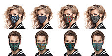 Защитная маска многоразовая от 100 шт. двухслойные с логотипом, фото 3