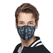 Защитная маска многоразовая от 100 шт. двухслойные с логотипом