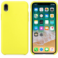 Силиконовый чехол желтый для Apple iPhone XR