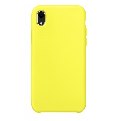 Силиконовый чехол желтый для Apple iPhone XR - фото 2 - id-p123141359