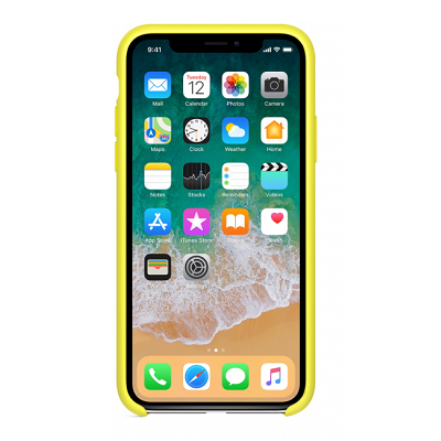 Силиконовый чехол желтый для Apple iPhone XR - фото 3 - id-p123141359