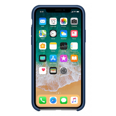 Силиконовый чехол синий для Apple iPhone XR - фото 3 - id-p123141360