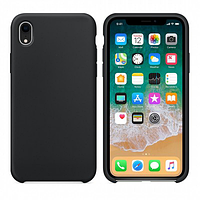 Силиконовый чехол черный для Apple iPhone XR