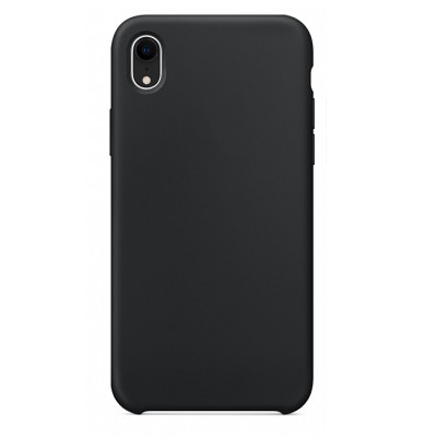 Силиконовый чехол черный для Apple iPhone XR - фото 2 - id-p123141362