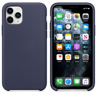 Силиконовый чехол темно-синий для Apple iPhone 11 Pro