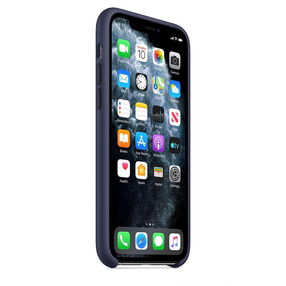 Силиконовый чехол темно-синий для Apple iPhone 11 Pro - фото 2 - id-p123141477