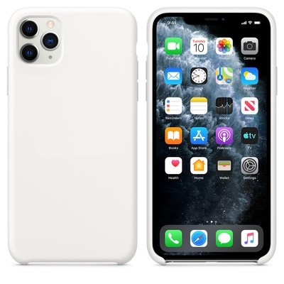 Силиконовый чехол белый для Apple iPhone 11 Pro - фото 1 - id-p123141478
