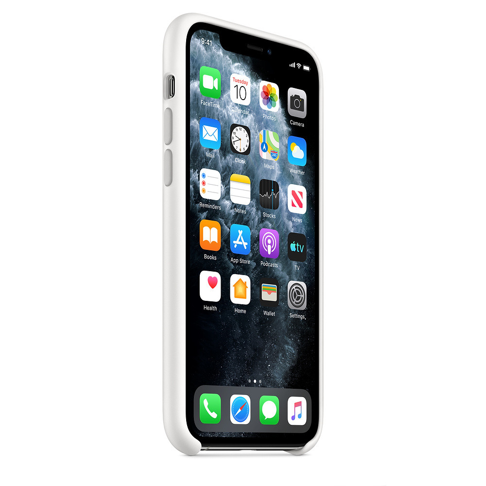 Силиконовый чехол белый для Apple iPhone 11 Pro - фото 4 - id-p123141478