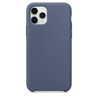 Силиконовый чехол синий для Apple iPhone 11 Pro Max - фото 2 - id-p123141482