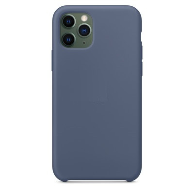 Силиконовый чехол синий для Apple iPhone 11 Pro Max - фото 4 - id-p123141482