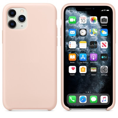 Силиконовый чехол розовый для Apple iPhone 11 Pro Max - фото 1 - id-p123141483