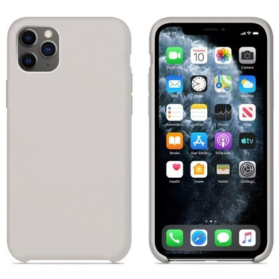 Силиконовый чехол светло-серый для Apple iPhone 11 Pro - фото 1 - id-p123141488