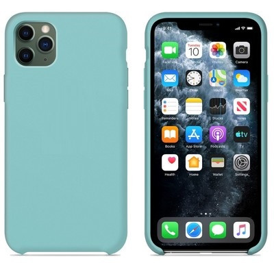 Силиконовый чехол Sea Blue для Apple iPhone 11 Pro Max - фото 1 - id-p123141490