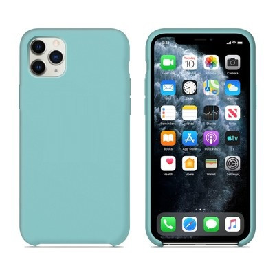 Силиконовый чехол Sea Blue для Apple iPhone 11 Pro Max - фото 2 - id-p123141490