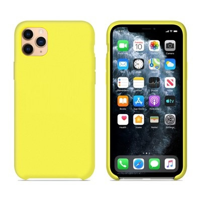 Силиконовый чехол желтый для Apple iPhone 11 Pro Max - фото 2 - id-p123141500