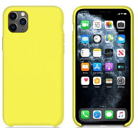 Силиконовый чехол желтый для Apple iPhone 11 Pro