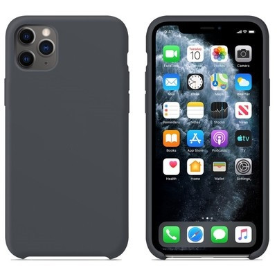 Силиконовый чехол темно-серый для Apple iPhone 11 Pro Max - фото 1 - id-p123141506