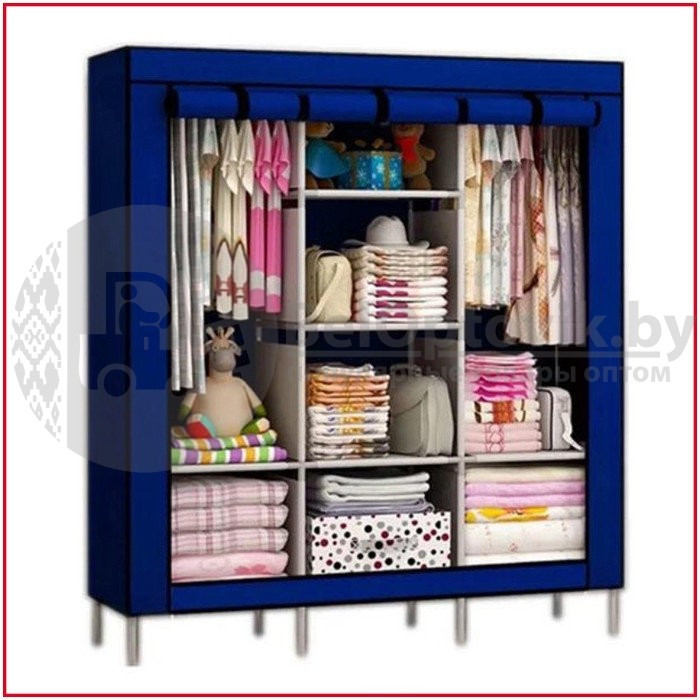 Складной шкаф Storage Wardrobe .Цвета микс.Супер-цена! - фото 2 - id-p123145413