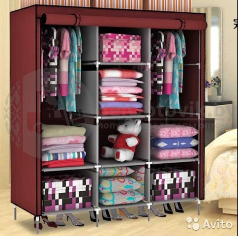 Складной шкаф Storage Wardrobe .Цвета микс.Супер-цена! - фото 8 - id-p123145413