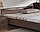 Кровать полуторная Мелисса 1200 с ящиками ясень шимо светлый, фото 4