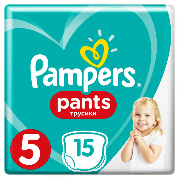 Подгузники-трусики Pampers Pants 5 (12-17кг) 15шт - фото 1 - id-p119997680