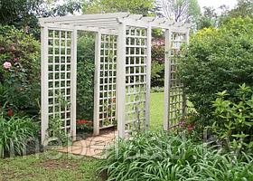 Пергола-арка садовая из массива сосны "Бари"