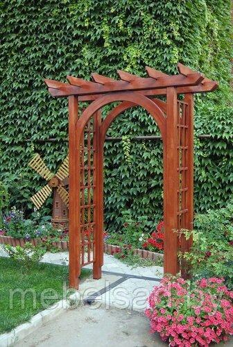 Пергола-арка садовая из массива сосны "Павия"