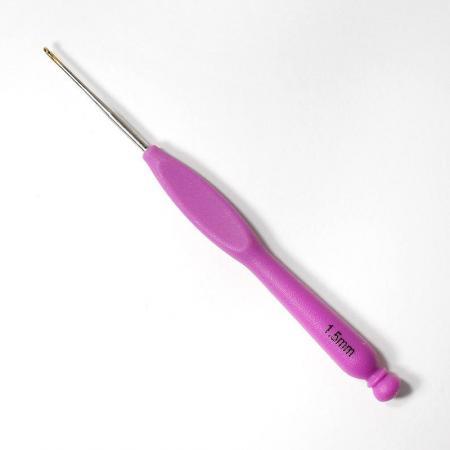Крючок алюминиевый с пластиковой ручкой, 1,5 мм