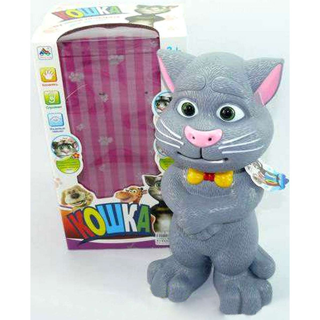 Интерактивная игрушка Кот Том (30 см) повторюшка H215A - фото 3 - id-p123156199