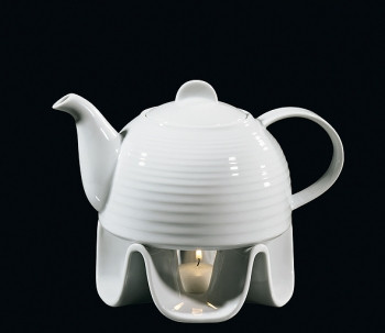 Чайник с подставкой для подогрева, фарфор - фото 1 - id-p7968254