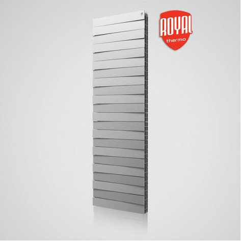 Биметаллический радиатор отопления Royal Thermo PianoForte Tower Silver Satin, фото 2