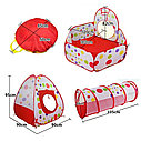 Детский игровой домик арт. 955-26, детская игровая палатка с туннелем, сухим бассейном и баскетбольным кольцом, фото 2