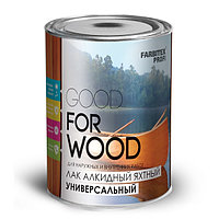 Лак алкидный яхтный универсальный 0.8 л FARBITEX ПРОФИ GOOD FOR WOOD Россия