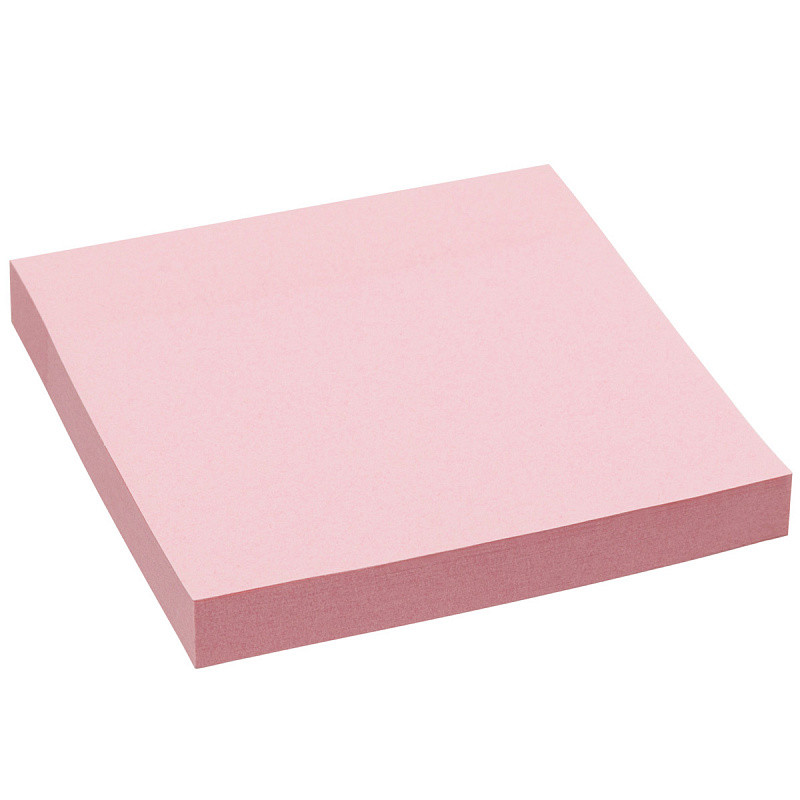 Бумага для заметок с липким слоем, разм. 76х75 мм, 100 л, цвет светло-розовый(работаем с юр лицами и ИП) - фото 3 - id-p113247105