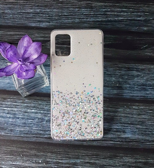 Силиконовый чехол для Samsung Galaxy A71 Confetti, белый - фото 1 - id-p123180631