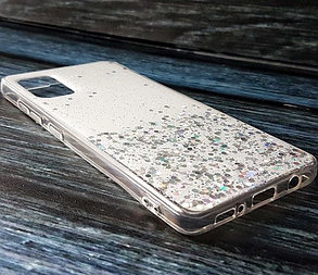 Силиконовый чехол для Samsung Galaxy A71 Confetti, белый, фото 2