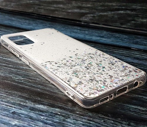 Силиконовый чехол для Samsung Galaxy A71 Confetti, белый - фото 2 - id-p123180631