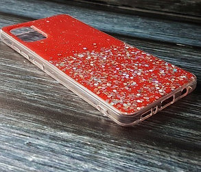 Силиконовый чехол для Samsung Galaxy A71 Confetti, красный, фото 2