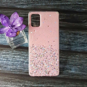 Силиконовый чехол для Samsung Galaxy A71 Confetti, розовый, фото 2