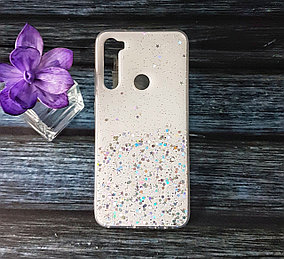 Силиконовый чехол для Xiaomi Redmi Note 8 Confetti, белый