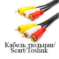 Кабель тюльпан / Scart / Toslink