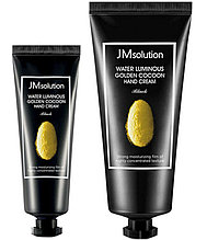 JMSOLUTION Water Luminous Golden Cocoon Hand Cream 100ml+50ml – крем для рук с экстрактом золотого кокона в на