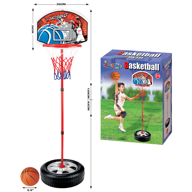 Кольцо на стойке баскетбольное до 120 см King Sport 20881X