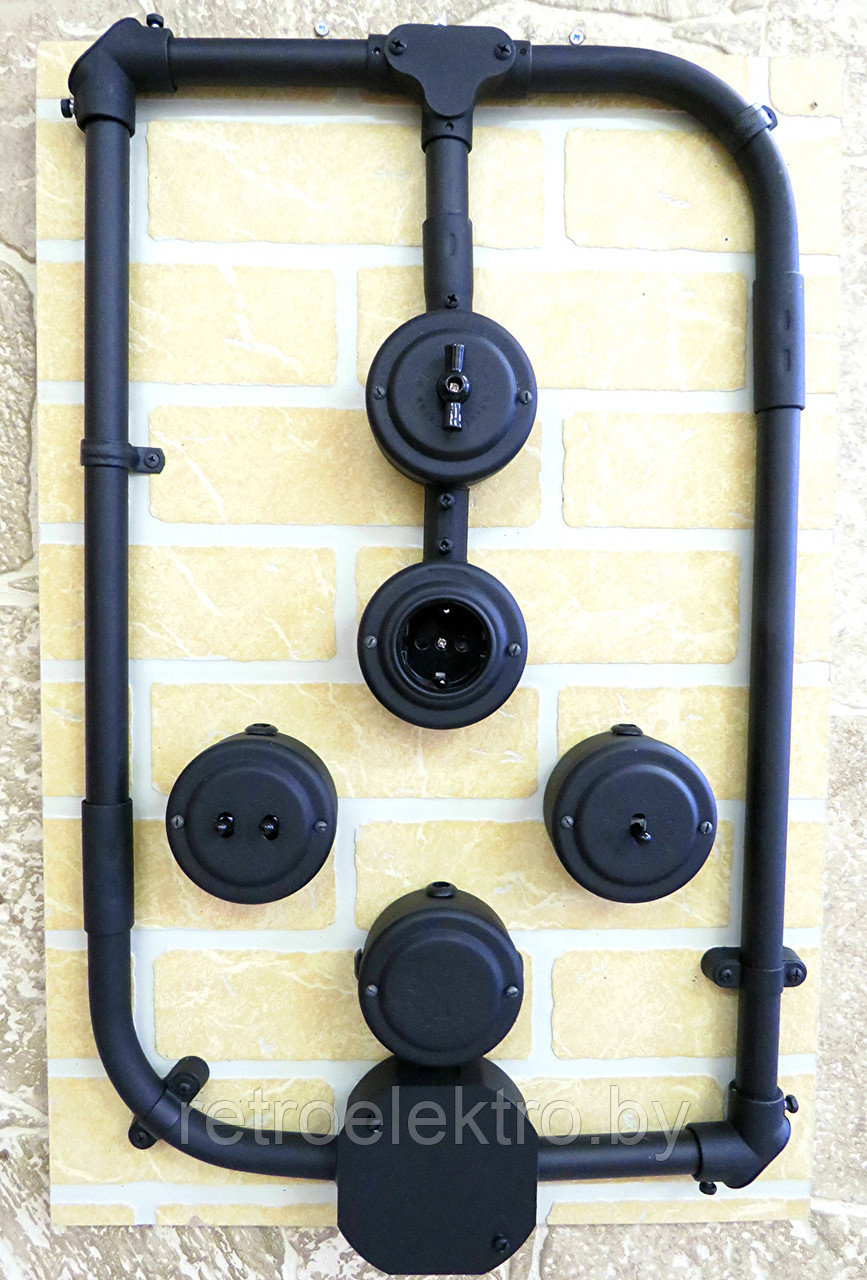 Угол с ревизионным окном 20 мм, цвет Чёрный муар - фото 3 - id-p123207661