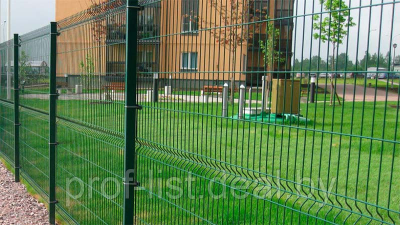 3D забор, еврозагрождения/Панель оцинкованная - фото 1 - id-p123213998