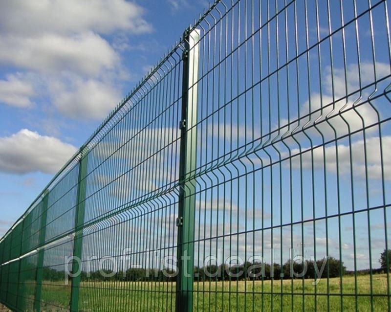 3D забор, еврозагрождения/Панель оцинкованная - фото 2 - id-p123213998